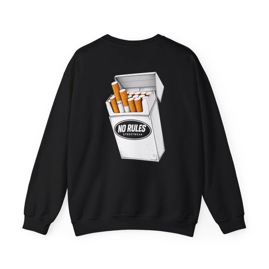 No Rules Cigarette Pack Crewneck Sweatshirt
