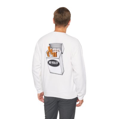 No Rules Cigarette Pack Crewneck Sweatshirt